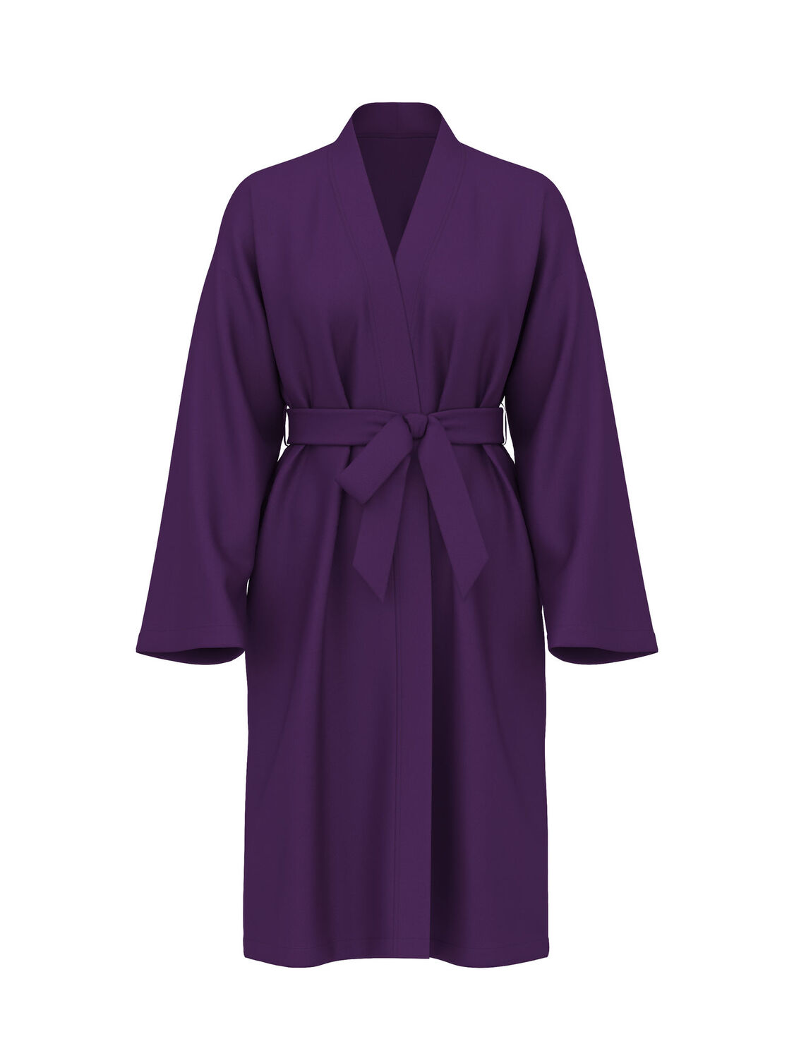 vs Victoria's Secret Signature Satin Midi Robe Dark Raisin 3 of 3 